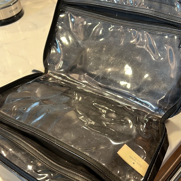 Kate Spade Glitter Giana Haven Lane Travel Cosmetic Case Split - Picture 4 of 5